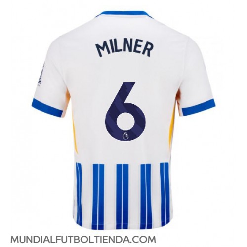 Camiseta Brighton James Milner #6 Primera Equipación Replica 2024-25 mangas cortas